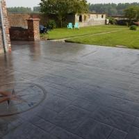 Béton imprimé multi-format et rose des vents