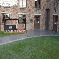 Béton imprimé au restaurant LE FOURQUET à Blaugies
