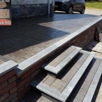 Béton imprimé à Leuze en Hainaut