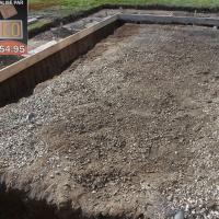 Fondation pour véranda à Thumaide