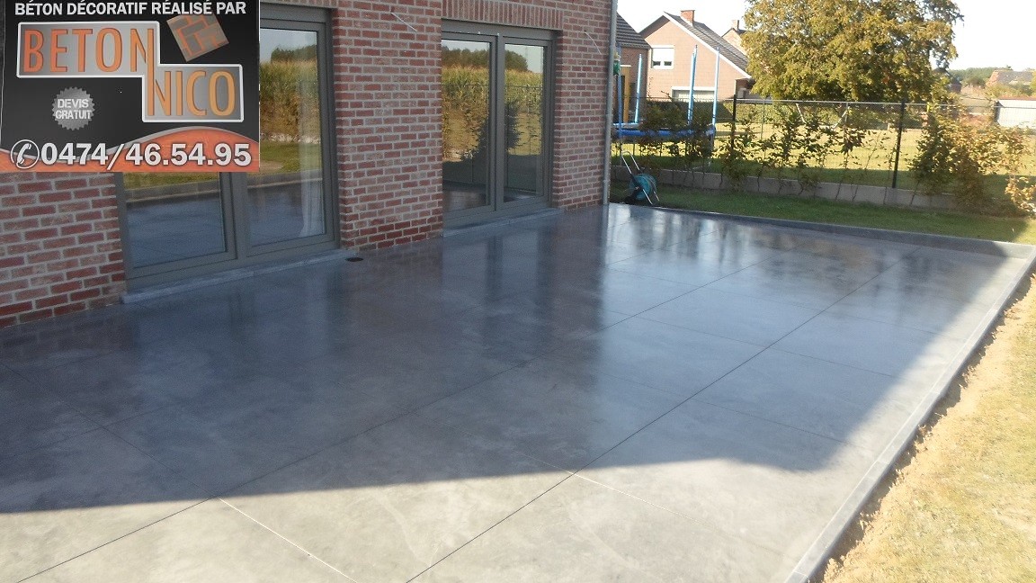 Béton lisse à Huissignies