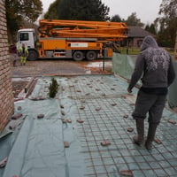 1ère étape le coulage du béton
