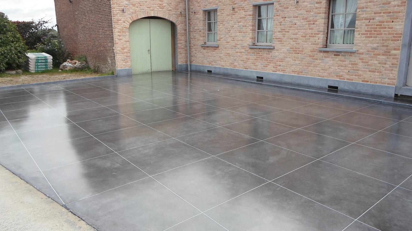 Betonnico sprl est le spécialiste pour la pose du béton imprimé, lissé et désactivé